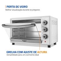 Forno Elétrico 42L Family II Mondial Preto/Inox 1600W FRN-42-W 110V - 6