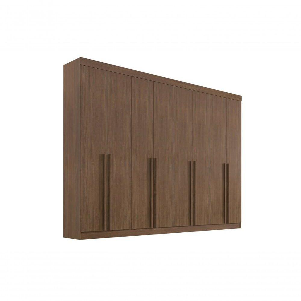Guarda Roupa Casal 8 Portas 8 Gavetas Sem Pés Daymont - D Doro Castanho/linho - 6