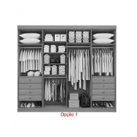 Guarda Roupa Casal 8 Portas Ripado 8 Gavetas Sem Pés Daymont - D Doro Castanho/linho/ripado - 3