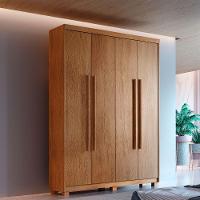 Guarda Roupa Solteiro Heros 4 Portas Com Pés Moderna Imbuia - 1