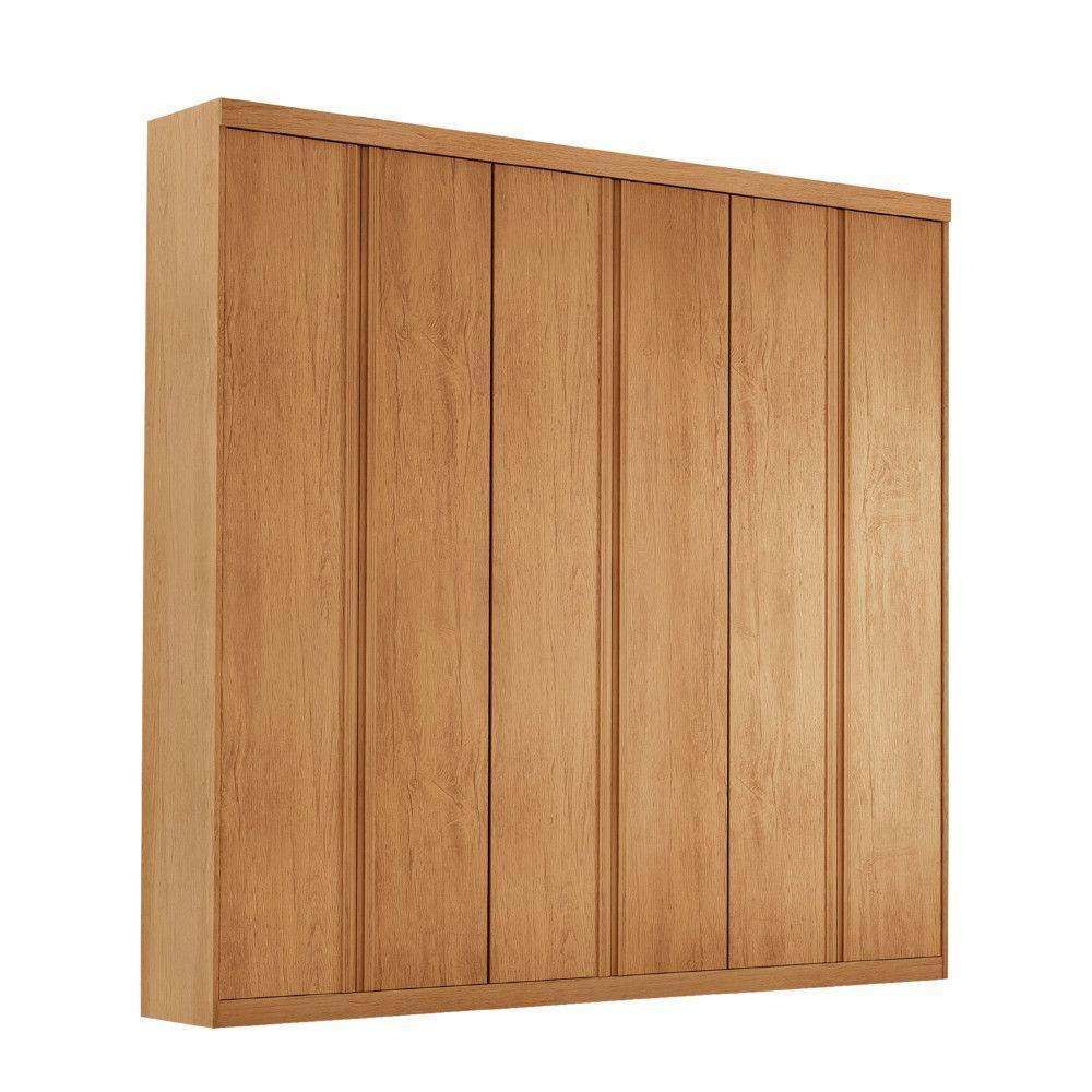 Guarda Roupa Casal Boston 6 Portas 4 Gavetas Moderna Naturalle - 2