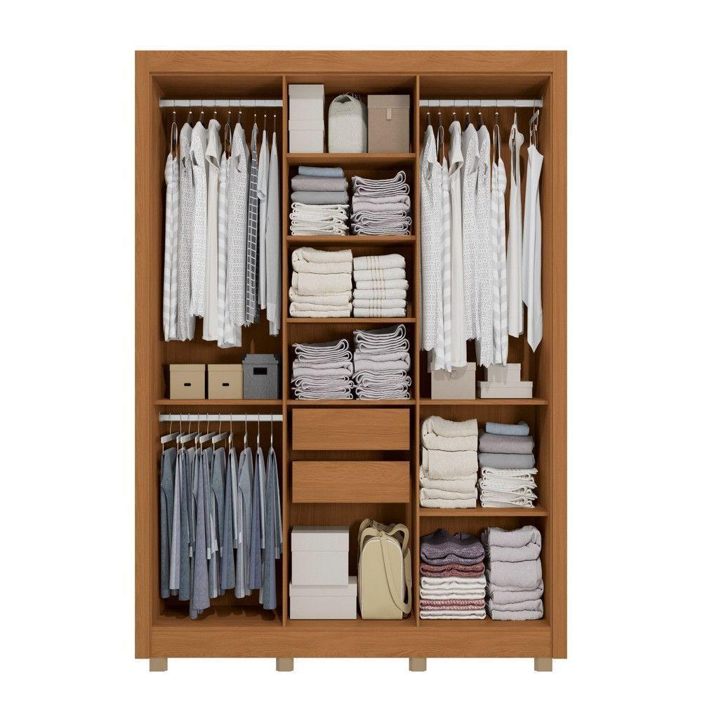 Guarda Roupa Casal Cb02m569 6 Portas E 2 Gavetas Kappesberg Canela - 2