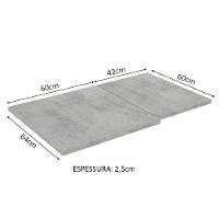 Tampo Balcão de Canto de 64 X 102cm Glamy, Lux e Stella Mood - 9