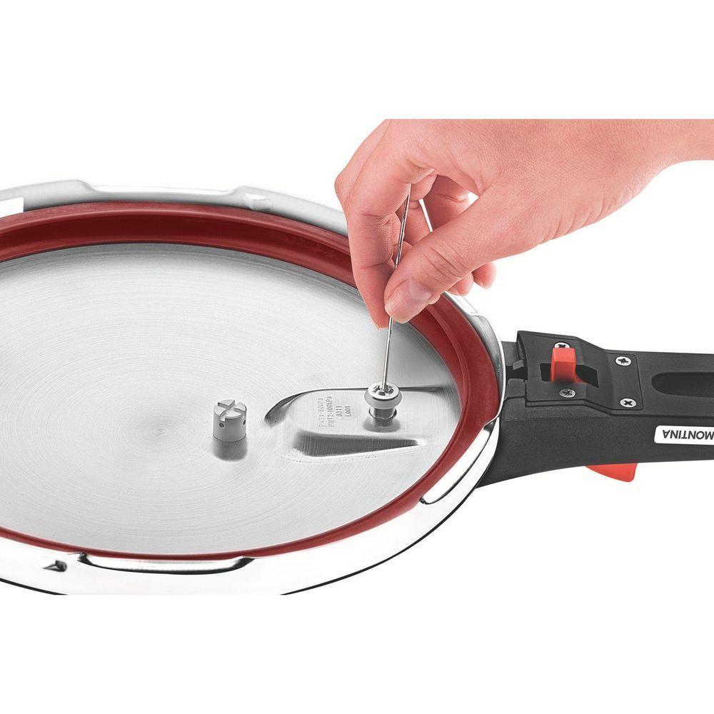 Panela De Pressão Tramontina Solar Em Aço Inox Fundo Triplo Com 5 Dispositivos De Segurança 22 Cm 6 L - 2