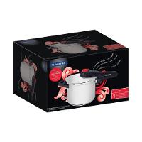 Panela De Pressão Tramontina Solar Em Aço Inox Fundo Triplo Com 5 Dispositivos De Segurança 22 Cm 6 L - 10