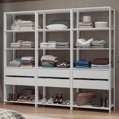 Guarda-roupa Closet Modulado 6 Gavetas 210 Cm Valencia Madesa Branco