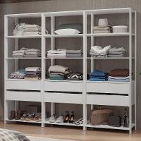 Guarda-roupa Closet Modulado 6 Gavetas 210 Cm Valencia Madesa Branco - 1