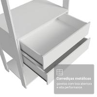 Guarda-roupa Closet Modulado 4 Gavetas 258 Cm Valencia Madesa 02 Branco - 5