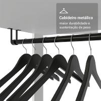 Guarda-roupa Closet Modulado 4 Gavetas 258 Cm Valencia Madesa 02 Branco - 6