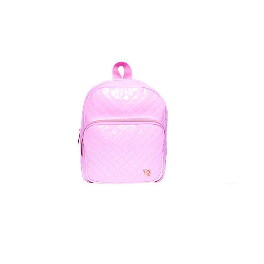 Mochila De Costas Feminina Brilhosa Glitter Passeio Cor:rosa - 1
