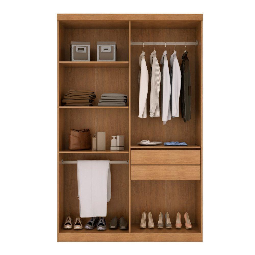 Guarda Roupa Solteiro Heros 4 Portas Com Pés Moderna Imbuia/off White - 3