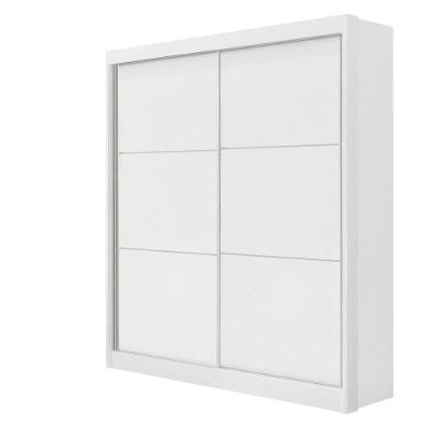 Guarda Roupa Solteiro Santorini 2 Portas 3 Gavetas Com Pés - D Doro Branco