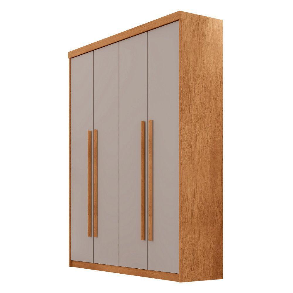 Guarda Roupa Solteiro Heros 4 Portas E 2 Gavetas Moderna Naturalle Off White - 2