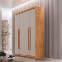 Guarda Roupa Solteiro Heros 4 Portas E 2 Gavetas Moderna Naturalle Off White - 1