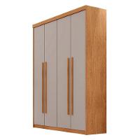 Guarda Roupa Solteiro Heros 4 Portas E 2 Gavetas Moderna Naturalle Off White - 2