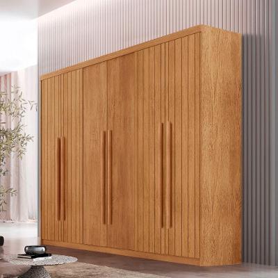 Guarda Roupa Casal Toronto Mdf 6 Portas 2 Gavetas Moderna Naturalle Sem Pés