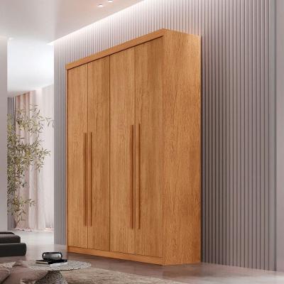 Guarda Roupa Solteiro Heros 4 Portas E 2 Gavetas Moderna Naturalle