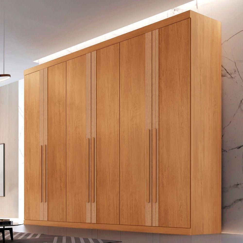 Guarda Roupa Casal San Miguel 6 Portas 6 Gavetas Rufato Naturalle - 1