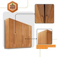 Guarda Roupa Casal San Miguel 6 Portas 6 Gavetas Rufato Naturalle - 5