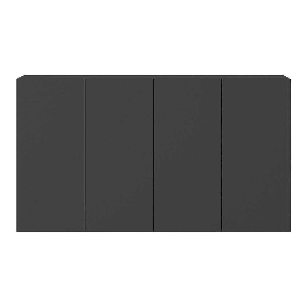 Aparador Buffet 4 Portas Suspenso Alemanha Br3594 Preto - 2