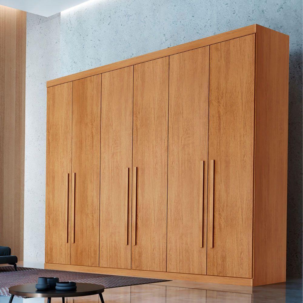 Guarda Roupa Casal Encanto 100% Mdf 6 Portas E 4 Gavetas Ruf Naturalle - 1