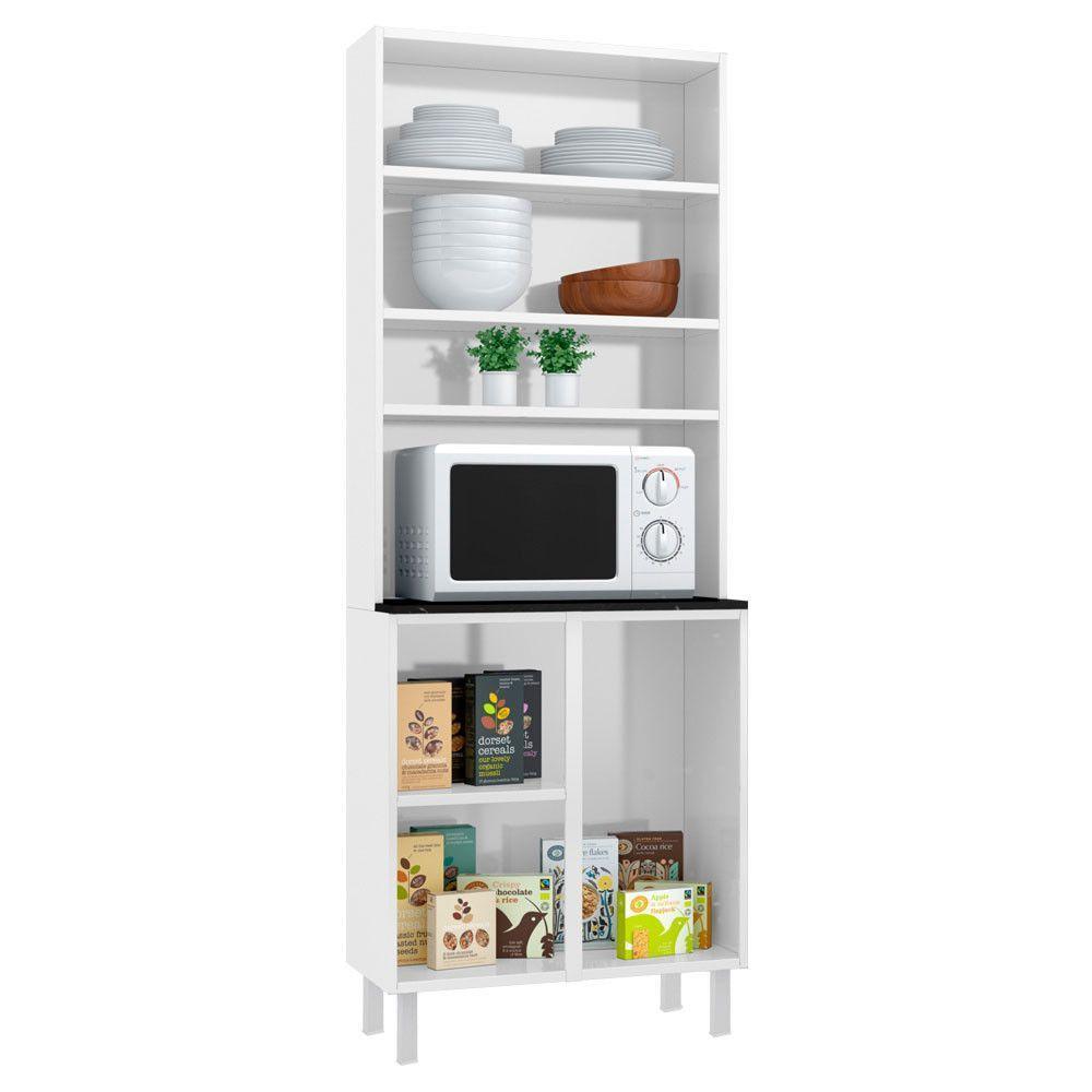 Paneleiro Duplo Esmeralda 4 Portas Telasul Branco - 2