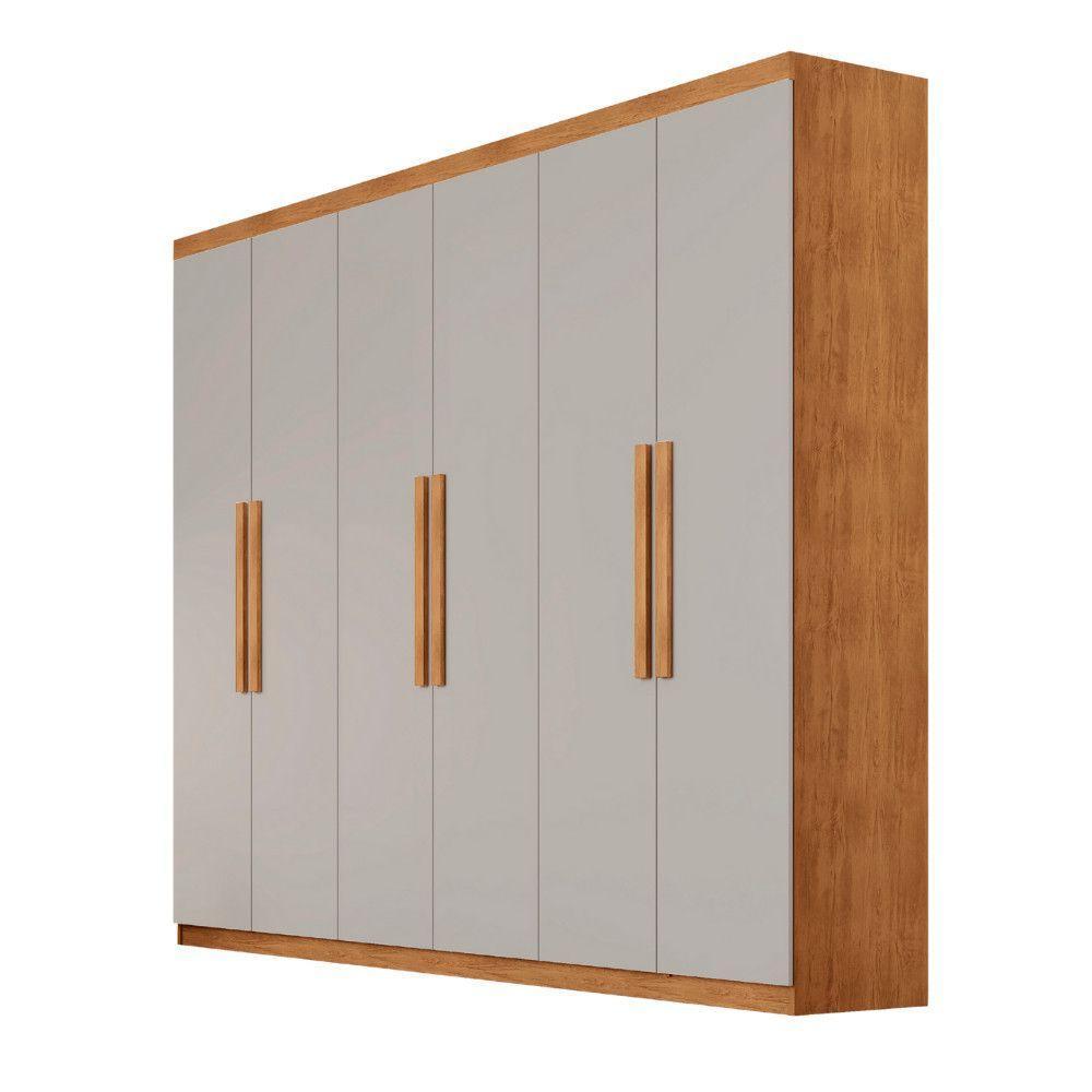 Guarda Roupa Casal Hera 6 Portas Rufato Naturalle Off White - 2