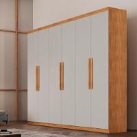 Guarda Roupa Casal Hera 6 Portas Rufato Naturalle Off White - 1