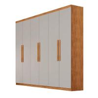 Guarda Roupa Casal Hera 6 Portas Rufato Naturalle Off White - 2