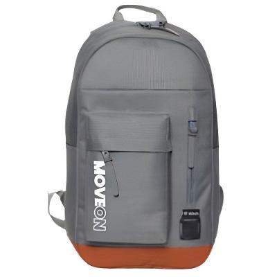 Mochila Unissex Juvenil Cores Escolar Passeio Viagem Cor:cinza