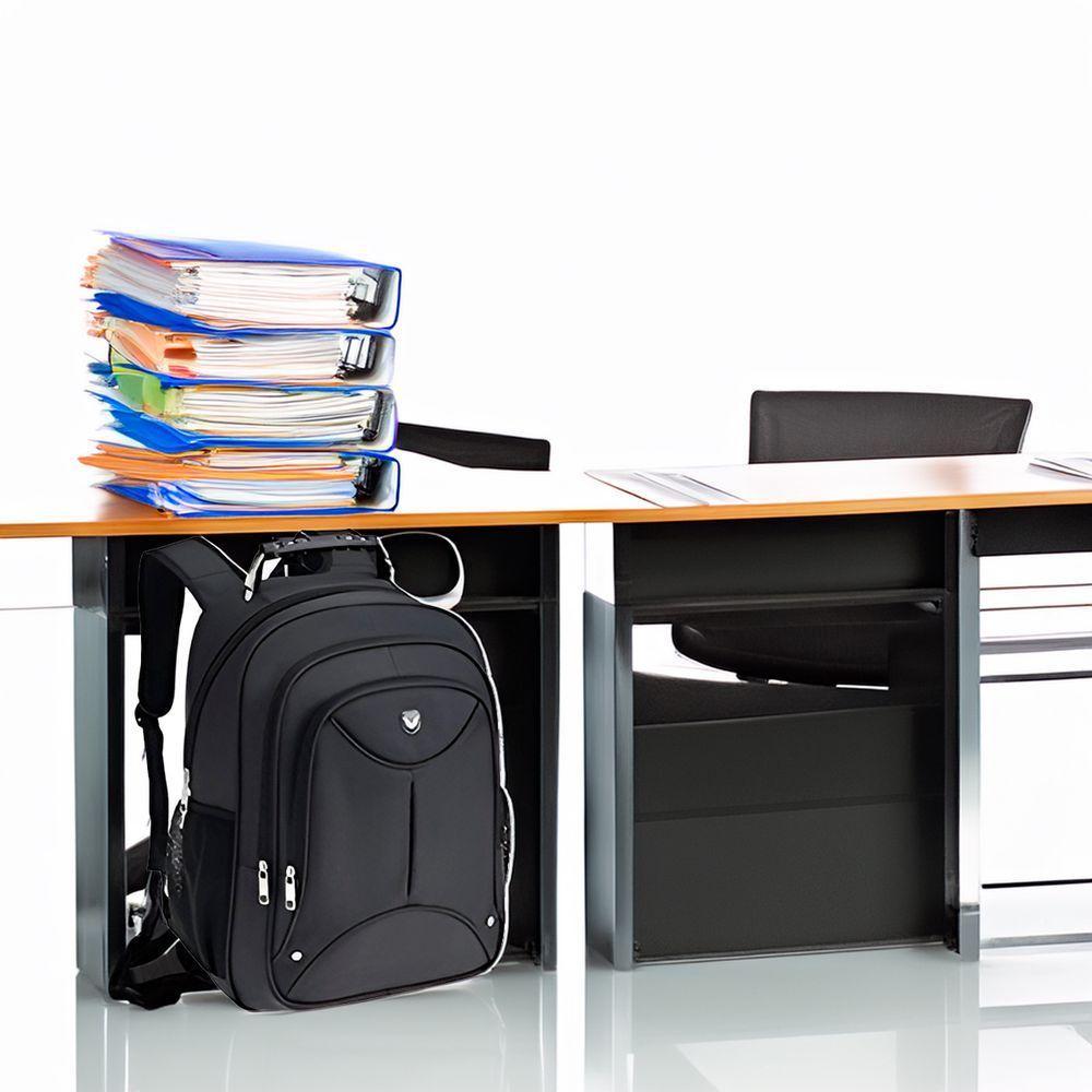 Mochila Executiva Preta Multifuncional Reforçada - 2