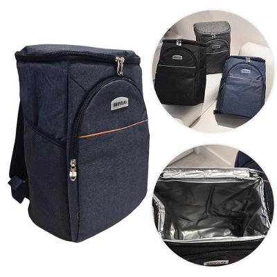 Mochila Bolsa Térmica Cooler Praia Passeio Marmita Cerveja Preto