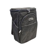 Mochila Bolsa Térmica Cooler Praia Passeio Marmita Cerveja Preto - 5
