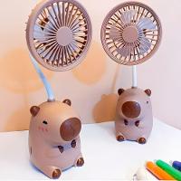 Mini Ventilador De Mesa E Apontador Formato Capivara - 1