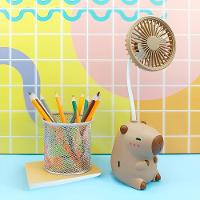 Mini Ventilador De Mesa E Apontador Formato Capivara - 2