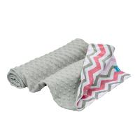 Manta Aconchegante Onda Rosa Para Bebês - Qualidade E Conforto Para Um Sono Tranquilo - 1