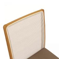 Par De Cadeiras Montadas Kappesberg Em Madeira Maciça Lara Cappuccino Tela Bege - 3