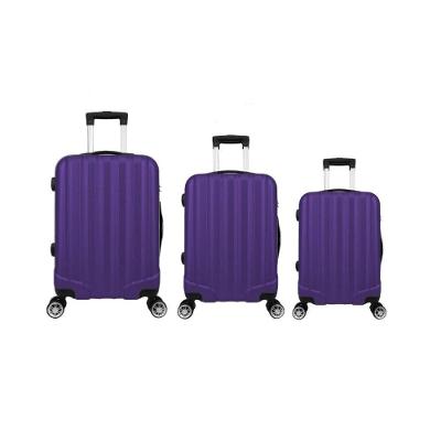 Kit Mala De Viagem ABS 3 Peças Adventure Fortt Roxa KMV01-RX
