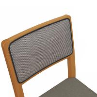 Par De Cadeiras Em Madeira Maciça Kappesberg Lola Linha Mescla Chumbo E Tela Chumbo - 3