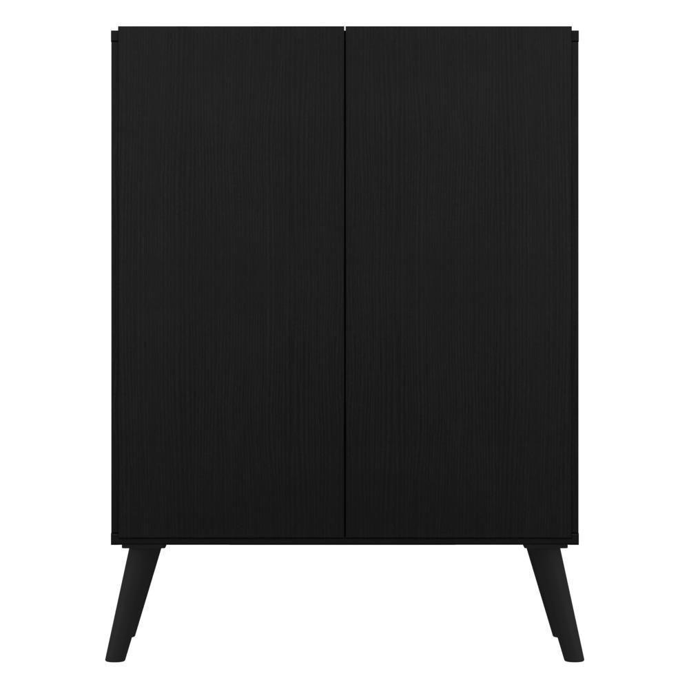 Aparador Retrô Multimóveis Cantinho Do Café 2 Portas Preto - 6