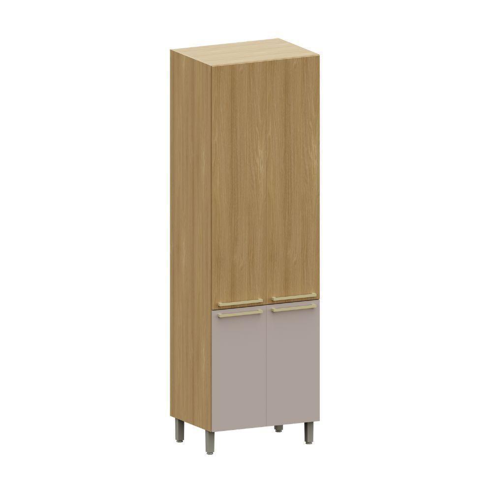 Paneleiro Simples 4 Portas 70cm Luciane Classic Freijo Cinamomo - 1