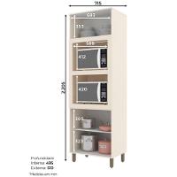 Paneleiro Henn 2 Fornos 71.5 Cm C69-35 Off White - 3