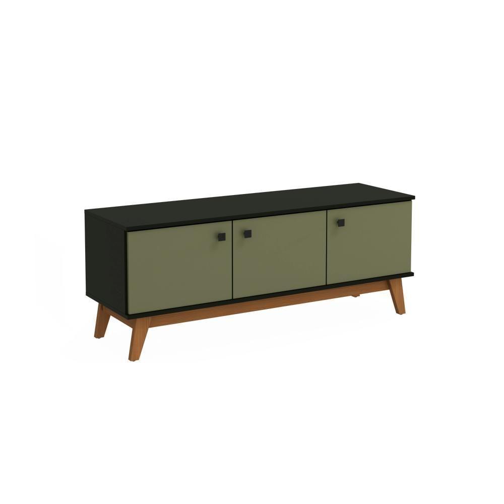 Rack Kappesberg 3 Portas Preto Fosco Verde Frevo 136cm - 3