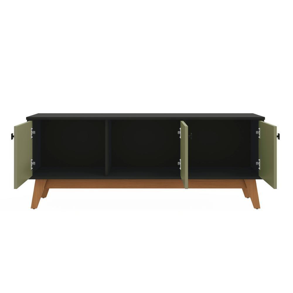 Rack Kappesberg 3 Portas Preto Fosco Verde Frevo 136cm - 6