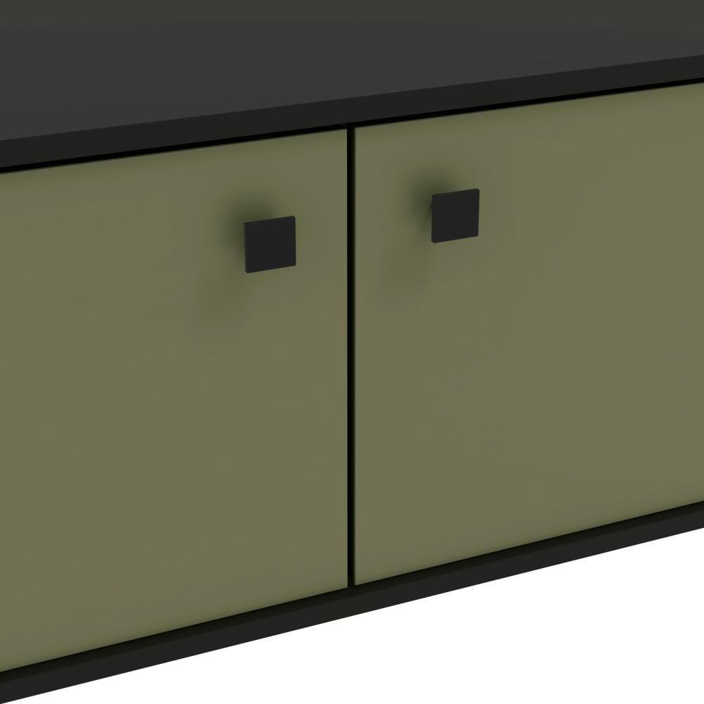 Rack Kappesberg 3 Portas Preto Fosco Verde Frevo 136cm - 8