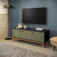 Rack Kappesberg 3 Portas Preto Fosco Verde Frevo 136cm - 1