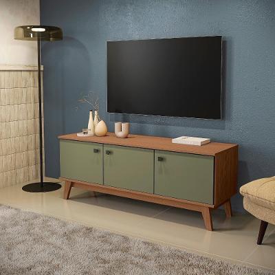 Rack Kappesberg 3 Portas Canela Verde Frevo 136cm