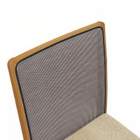 Par De Cadeiras Montadas Kappesberg Em Madeira Maciça Lara Boucle Bege Tela Chumbo - 3