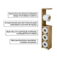 Suporte Para Papel Higiênico Decorativo Austria Cinamomo - 2
