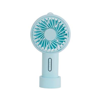 Ventilador Portátil Para Mesa Recarregável Com Base Cor:azul